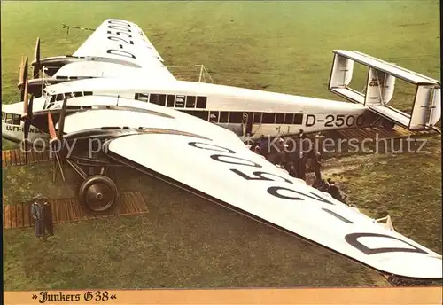 Flugzeuge Zivil Junkers G 38 D 2500 Kat. Airplanes Avions