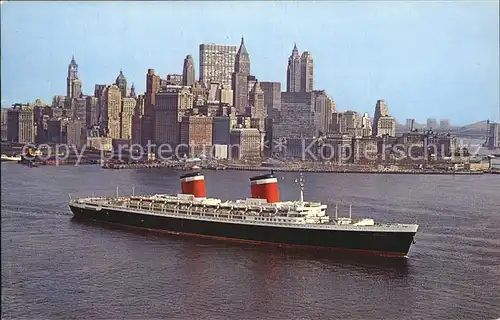 Dampfer Oceanliner United States New York Harbor  Kat. Schiffe