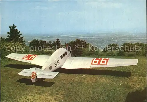 Flugzeuge Zivil Junkers F 13  Kat. Airplanes Avions