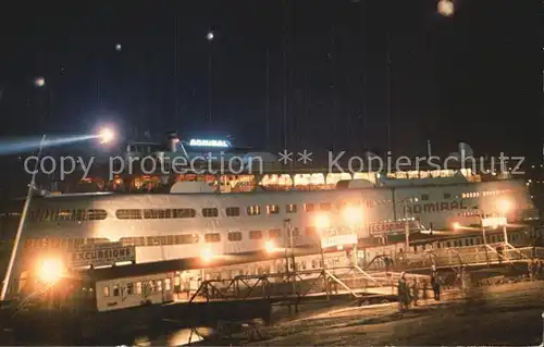 Dampfer Schaufelrad S.S. Admiral Excursion Steamer Mississippi River St. Louis  Kat. Schiffe