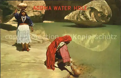 Indianer Native American Acoma Water Hole  Kat. Regionales