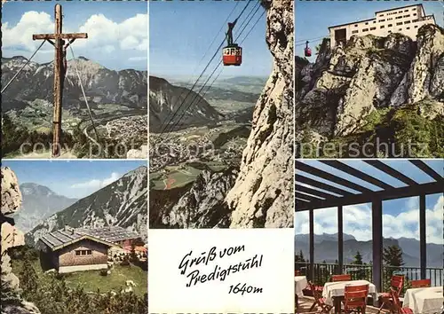 Seilbahn Predigtstuhl Bad Reichenhall Gipfelstation  Kat. Bahnen