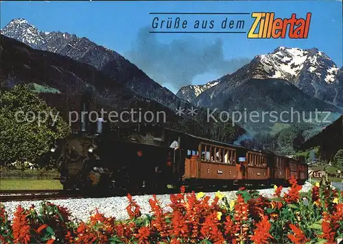 Lokomotive Zillertalbahn Gruenberg Tirol Kat. Eisenbahn
