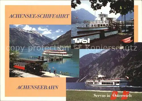 Motorschiffe Zahnradbahn Achensee Tirol  Kat. Schiffe