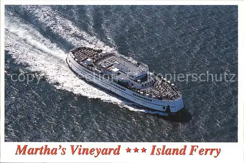 Faehre Fliegeraufnahme Martha s Vineyard Island Ferry Cape Cod  Kat. Schiffe