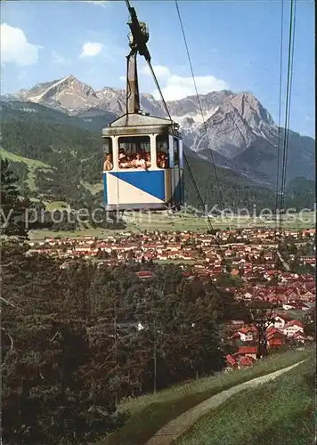 Seilbahn Wankbahn Zugspitzgruppe Garmisch Partenkirchen  Kat. Bahnen