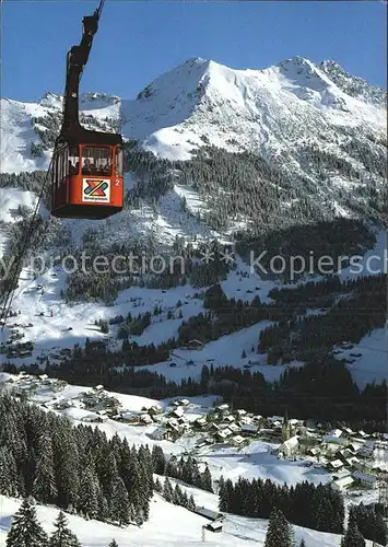 Seilbahn Walmendingerhorn Hammerspitze Hochgehrenspitze Kat. Bahnen