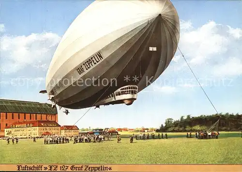 Zeppelin Luftschiff LZ 127 Graf Zepplein  Kat. Flug