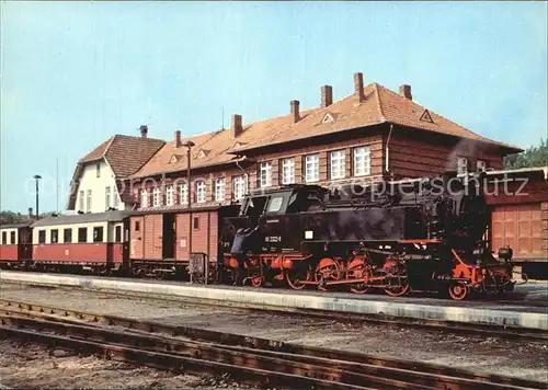Lokomotive Baederbahn Bad Doberan Bahnhof Kuehlungsborn  Kat. Eisenbahn