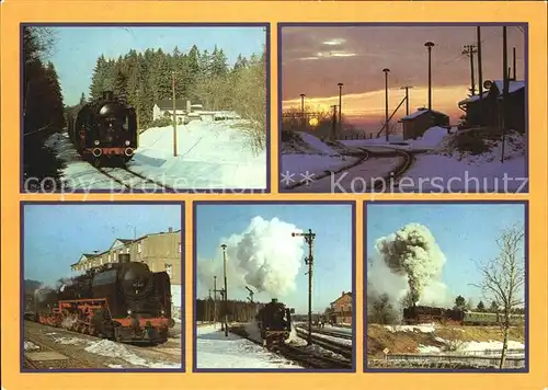 Lokomotive Vogtlandrundfahrt Traditionslokomotive 50 849 Haltepunkt Thossfell Kat. Eisenbahn