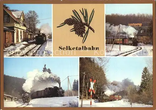 Lokomotive Selketalbahn Bahnhof Strassberg Harzgerode Alexisbad  Kat. Eisenbahn