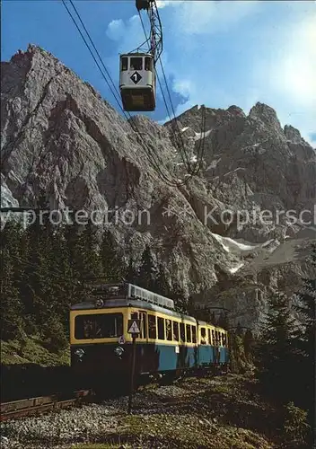 Seilbahn Zahnradbahn Zugspitze  Kat. Bahnen