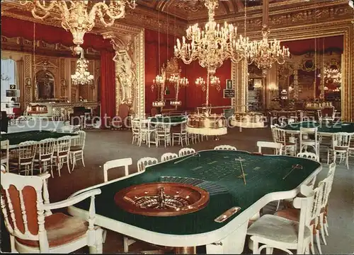 Casino Spielbank Baden Baden Roter Salon  Kat. Spiel