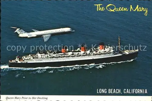 Dampfer Oceanliner Queen Mary Lomg Beach California  Kat. Schiffe