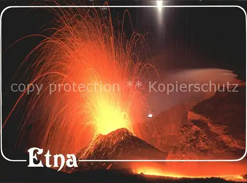 Vulkane Geysire Vulcans Geysers Etna Sizilien  Kat. Natur