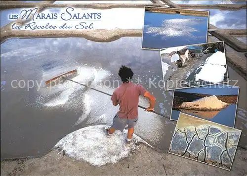 Salzgewinnung Les Marais Salants Recolte du Sel Salzarbeiter  Kat. Rohstoffe Commodities