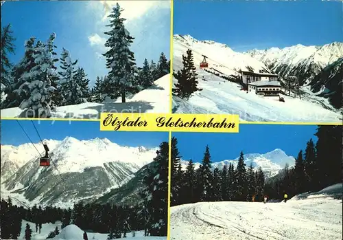 Seilbahn oetztaler Gletscherbahn Soelden Mittelstation  Kat. Bahnen