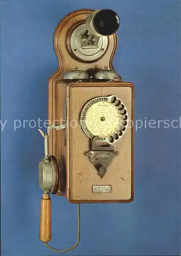 Telefon Fernsprechwandapparat Selbstanschlussbetrieb Hildesheim 1908 Kat. Technik