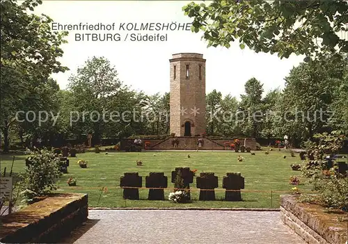 Friedhof Ehrenfriedhof Kolmeshoehe Bitburg  Kat. Tod