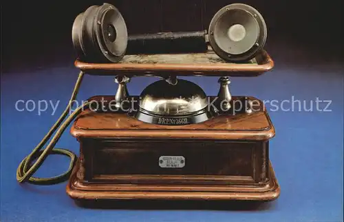Telefon Fernsprechtischapparat um 1900 Kat. Technik