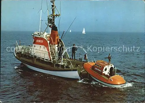 Motorboote Seenot Rettungskreuzer Hans Loken Tochterboot Kat. Schiffe