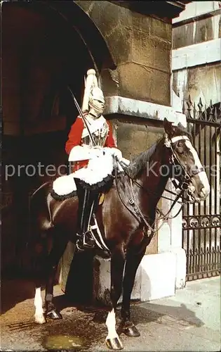 Leibgarde Wache Mounted Horse Guard Whitehall London  Kat. Polizei