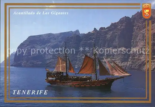 Segelschiffe Acantilando de Los Gigantes El Nostramo Tenerife  Kat. Schiffe