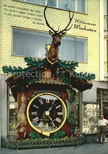 Uhren Groesste Kuckucksuhr der Welt Wiesbaden Kat. Technik