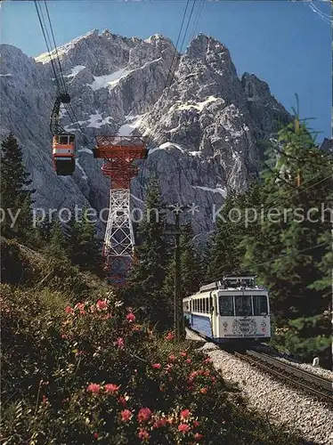 Zugspitzbahn Zahnradbahn Seilbahn Zugspitze  Kat. Eisenbahn