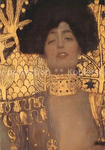 Kuenstlerkarte Gustav Klimt Judith 1 1901 Kat. Kuenstlerkarte