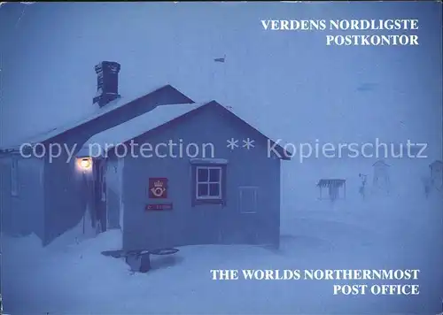 Post Post Office NY Alesund Svalbard  Kat. Berufe