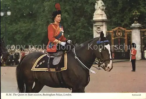 Adel England Queen Elizabeth II. Buckingham Palace London  Kat. Koenigshaeuser