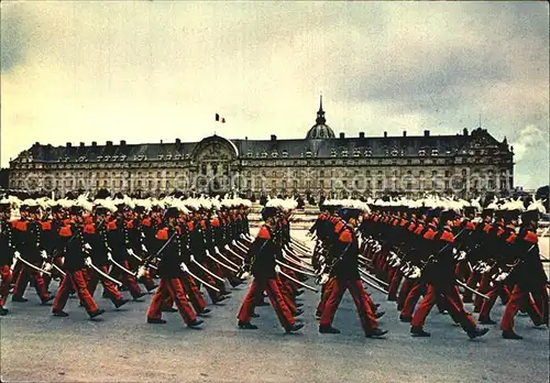 Leibgarde Wache Saint Cyriens Invalides au defile 14 Juillet Paris  Kat. Polizei