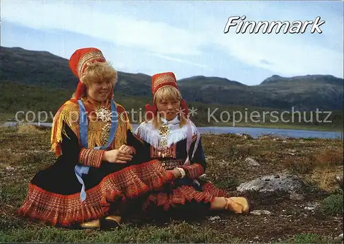 Trachten Norwegen Finnmark Lapp Girls 