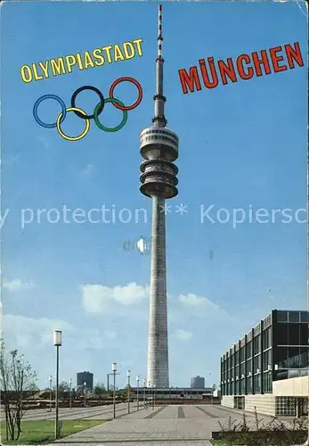 Fernsehturm Funkturm Olympia Oberwiesenfeld Muenchen  Kat. Gebaeude