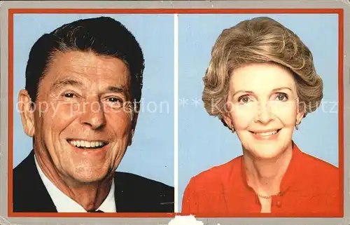 Politiker Ronald Reagan Wife Nancy  Kat. Politik