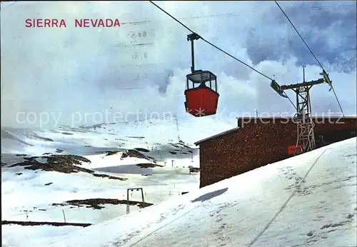 Seilbahn Sierra Nevada Granada Pico del Veleta Kat. Bahnen