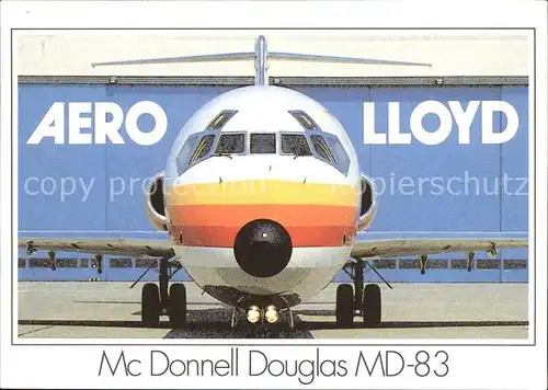 Flugzeuge Zivil Aero Lloyd Mc Donnell Douglas MD 83  Kat. Airplanes Avions