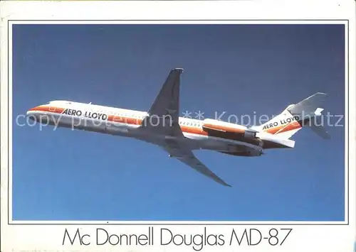 Flugzeuge Zivil Aero Lloyd Mc Donnell Douglas MD 87 Kat. Airplanes Avions