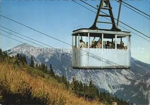 Seilbahn Rax Schneeberg Kat. Bahnen