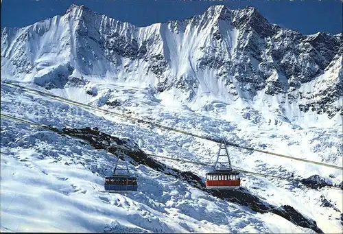 Seilbahn Saas Fee Felskinn Taeschhorn Dom  Kat. Bahnen