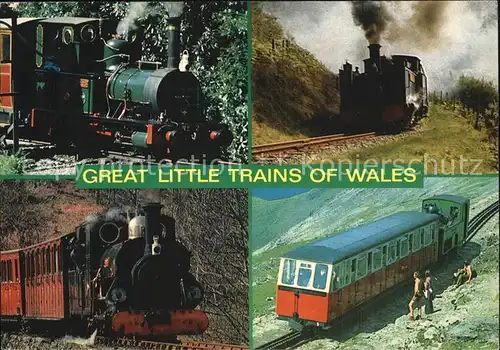 Lokomotive Trains of Wales Tal y Llyn Rheidol Ffestiniog Snowdown  Kat. Eisenbahn