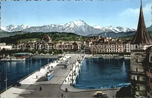 Strassenbahn Luzern Alpen  Kat. Strassenbahn