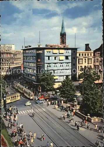 Strassenbahn Duesseldorf Corneliusplatz Koenigsallee Kat. Strassenbahn