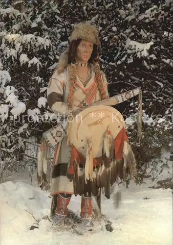 Indianer Native American Schwarzfuss Indianer Winteranzug Karl May Museum Radebeul Kat. Regionales