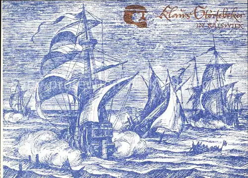 Segelschiffe Zeichnung Falk von Wangelin Ballade Klaus Stoertebeker In Ralswiek Kat. Schiffe