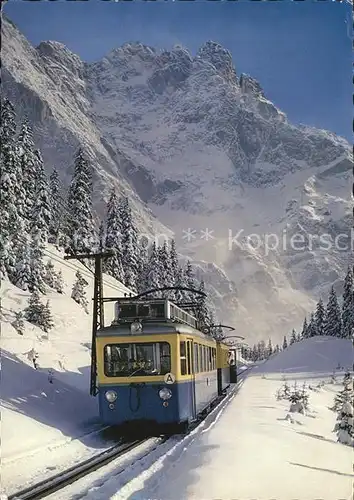 Zahnradbahn Bayerische Zugspitzbahn Zugspitzgipfel Kat. Bergbahn