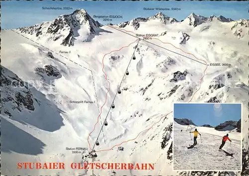 Skifahren Stubaier Gletscherbahn  Kat. Sport