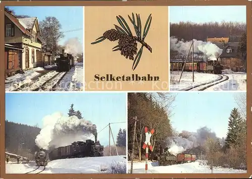 Lokomotive Selketalbahn Bahnhof Strassberg Harzgerode Alexisbad  Kat. Eisenbahn