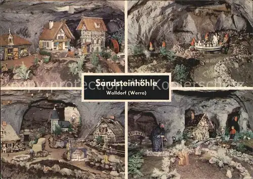 Maerchen Sagen Sandsteinhoehle Walldorf Schneewittchen Sandmaennchen  Kat. Maerchen und Sagen